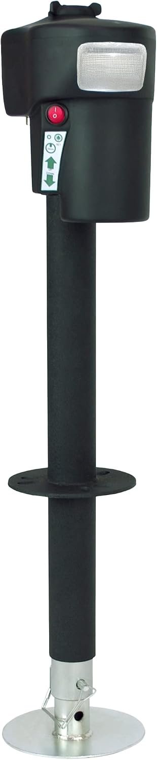 Ultra-Fab 38944040 Phoenix Electric Tongue Jack – Powered Trailer Jack with Integrated Lighting and Weather Protection