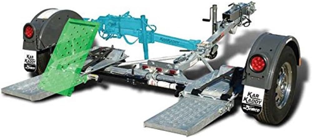 Demco 9713045 Kar Kaddy SS Tow Dolly – Foldable Galvanized Design with Disc Brakes and 4,700 lb Vehicle Capacity