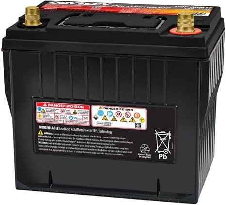 Odyssey ODP-AGM35 Extreme Series Battery – Group 35 AGM Design, 850 CCA, Maintenance-Free Construction