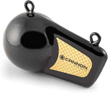 Cannon 2295190 Flash Weight 12lb Trolling Weight – Vinyl-Coated Downrigger Weight with Reflective Prism Fin