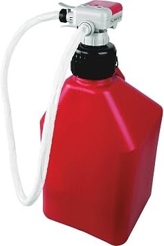 TERA PUMP TRFA01-XL Battery Powered Fuel Transfer Pump – Auto-Stop Nozzle, XL Suction Tube, Up to 2.64 GPM Flow Rate