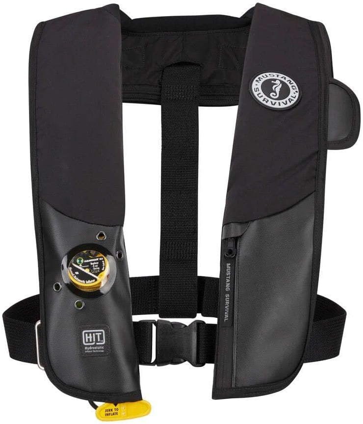 Mustang Survival MD31830262 HIT Hydrostatic Inflatable PFD – Gray and Blue Automatic Inflatable Life Vest with Hydrostatic Technology - Image 2