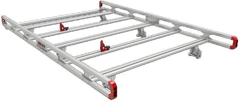 Weather Guard ASRC001 Aluminum Safari Van Rack – Full-Size Van Roof Rack System – Heavy-Duty Cargo Transport Platform