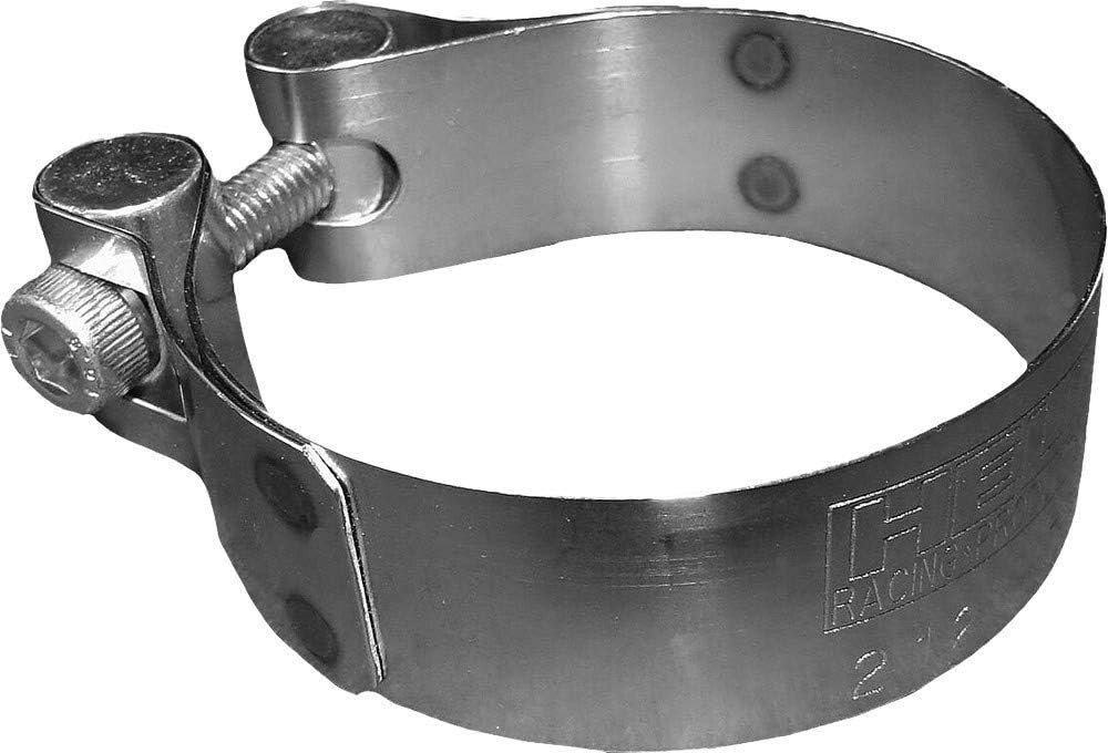 Helix Racing 2122771 Stainless Steel Muffler Clamp – 2.40in Exhaust Clamp for Secure Exhaust System Connections