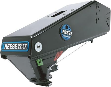 Reese 94980 Goose Box Fifth-Wheel Pin Box Replacement – 22,500 lb Air Ride Gooseneck Coupler for Lippert 1621/1716/0719