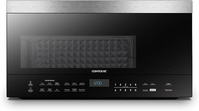Contoure RV588OTR 1.6 Cu Ft Over-the-Range Convection Microwave – Stainless Steel RV Microwave with Integrated Ventilation