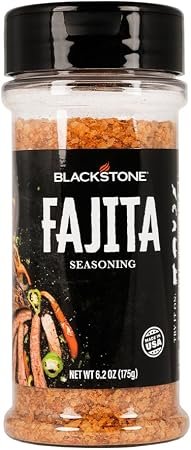 Blackstone 4230 Fajita Seasoning – 6.2 oz Blend with Cumin, Jalapeño, Cilantro and Lime for Beef, Poultry and Vegetables