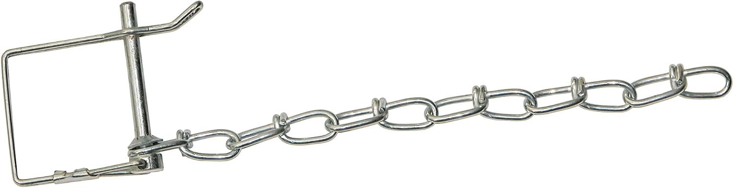 Buyers Products P11C Safety Pin – 1/4in Zinc-Plated Steel Locking Pin with Wire Loop for Equipment Retention