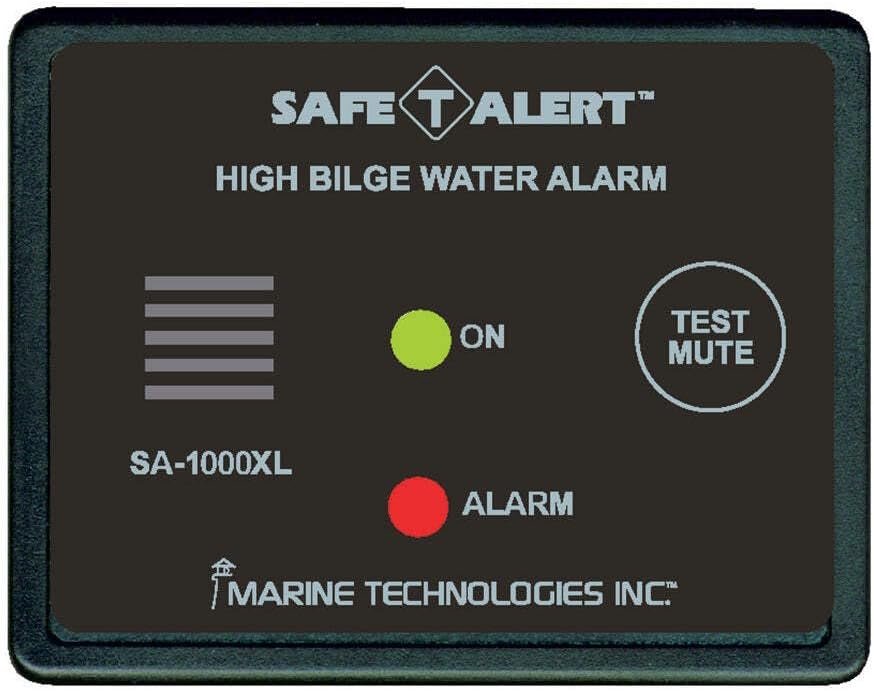 Safe-T-Alert SA1000XL High Bilge Water Alarm – Surface Mount Marine Alarm with Audible Alert and Test/Mute Button