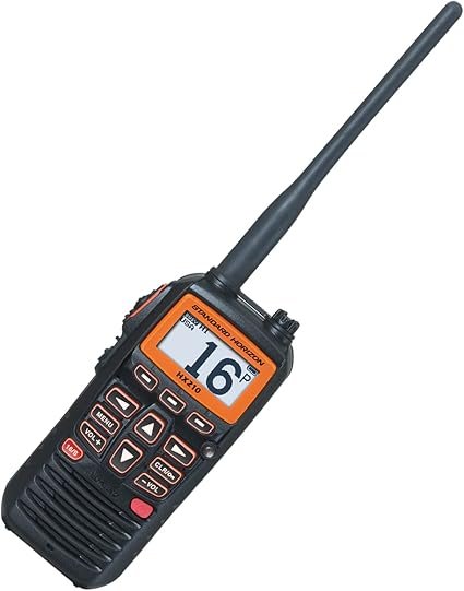 Standard Horizon HX210 Floating Handheld VHF Radio – 6W Marine Transceiver with IPX7 Waterproof Protection and Optional Speaker Mic Support