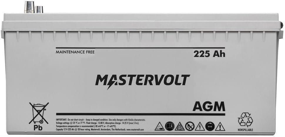 Mastervolt MV 12/225 AGM Battery – 12V 225Ah Deep Cycle AGM Power Storage for Marine and Mobile Applications - Image 5