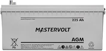 Mastervolt MV 12/225 AGM Battery – 12V 225Ah Deep Cycle AGM Power Storage for Marine and Mobile Applications