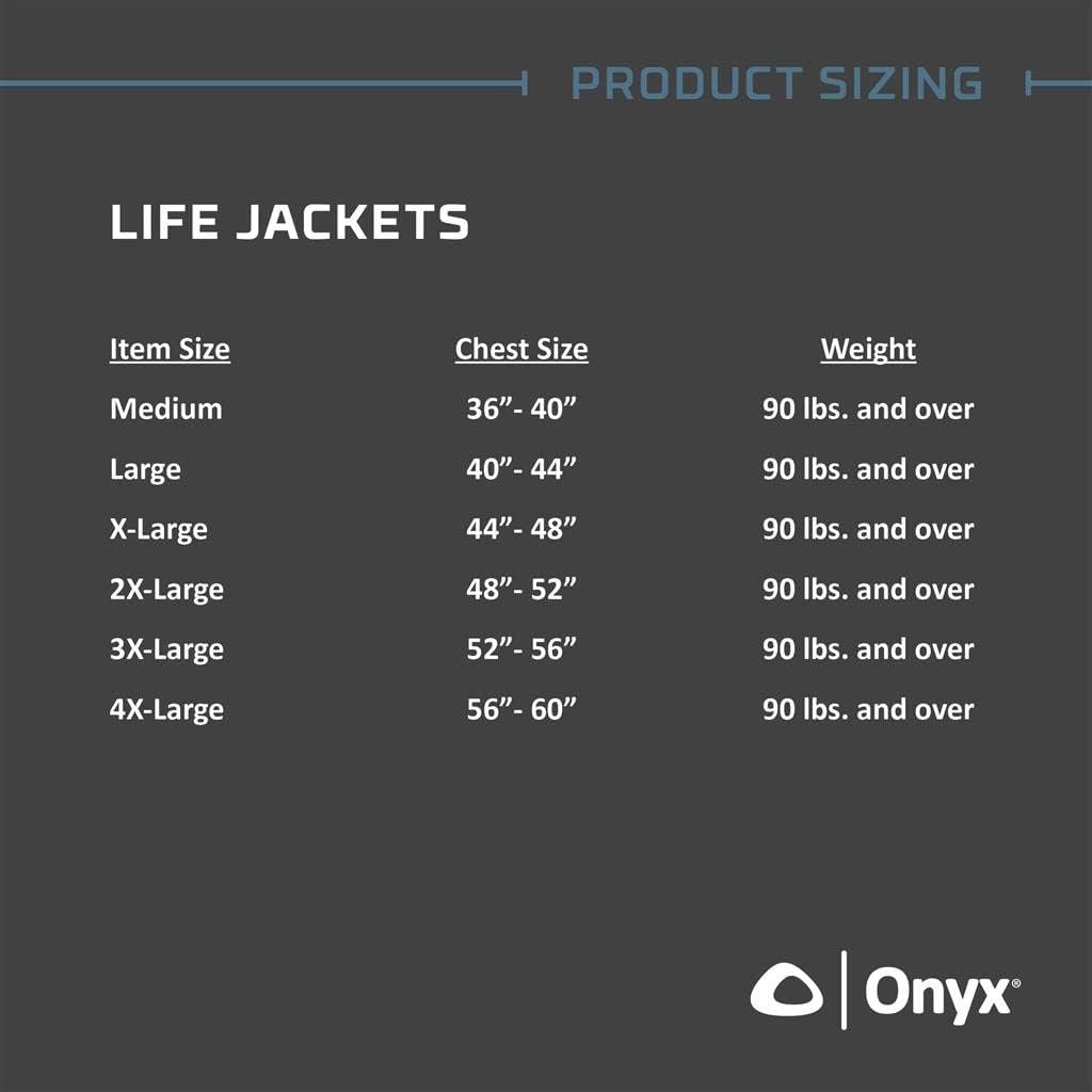 Onyx Mesh Classic Sport Life Jacket – Navy Type III PFD with Mesh Ventilation, Adjustable Belts and Accessory D-Ring - Image 2