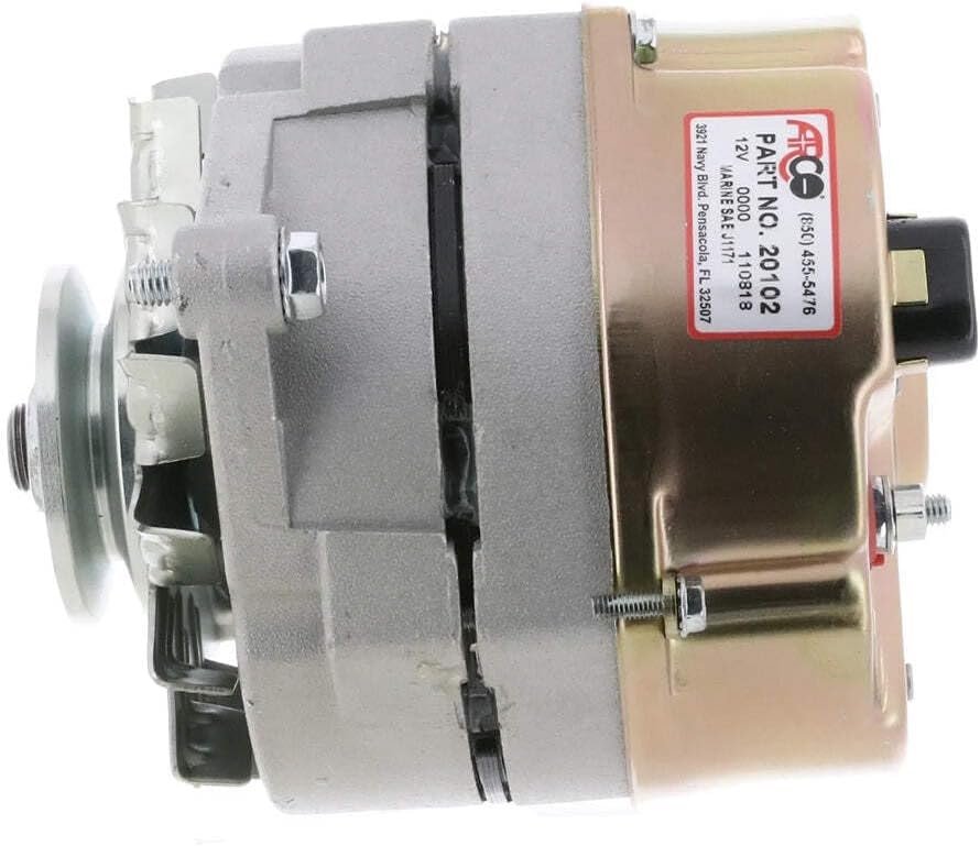 ARCO Marine 20102 Alternator – 12V 70A Self-Exciting Marine Charging System with Internal Regulator - Image 2