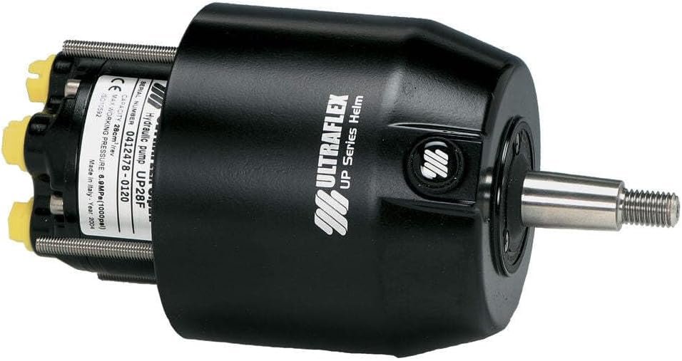 Uflex UP28FM Front Mount Hydraulic Helm Pump – 1.7 cu in Displacement with Compact Front-Mount Marine Steering Design