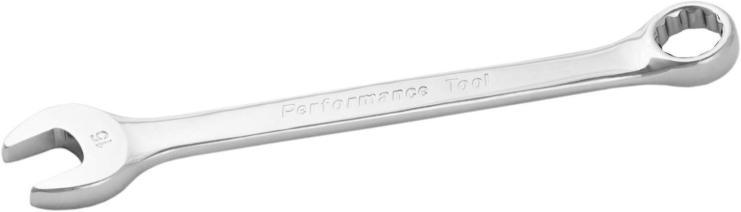 Performance Tool W30015 Combination Wrench – 15mm Metric Hand Wrench with Open-End and 12-Point Box-End Design - Image 2