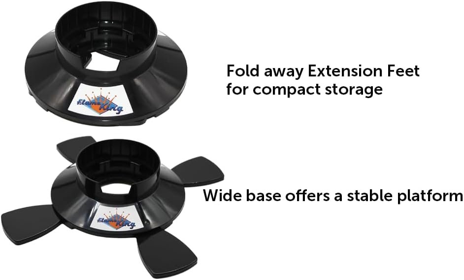 Flame King YSN1LBB Plastic Cylinder Base – Stabilizing Stand for 1 lb Disposable Propane Bottles - Image 3
