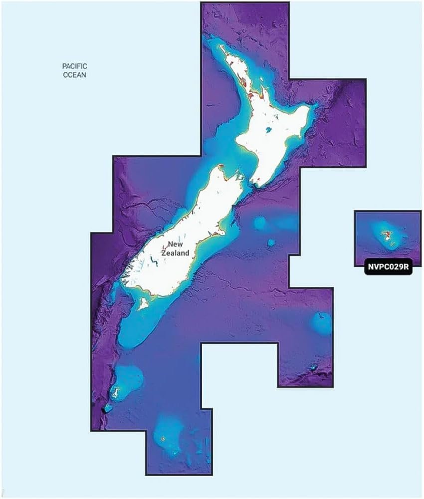 Garmin Navionics+ New Zealand Marine Chart Card – Detailed Coastal, Offshore and Inland Waterway Mapping