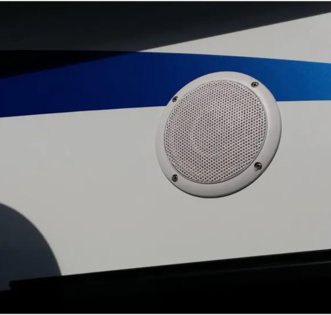PQN Audio RV5104W 5 Inch Dual Cone Waterproof Speakers – 30W Max, IP65 Rated, 1.7in Mount Depth, White Pair - Image 5