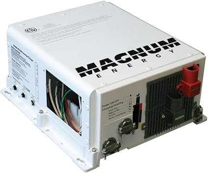 Magnum MS2000L-U 2000W 12V Pure Sine Inverter Charger – 100A Power Factor Corrected Charger with Transfer Switch