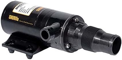 SHURFLO 3200-001 Macerator Pump – 12V Waste Evacuation Pump for RV and Marine Holding Tank Systems