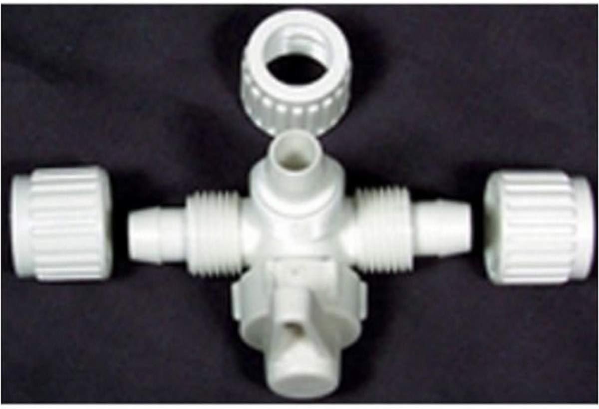 Elkhart Supply 16910 1/2in PEX 3-Way Valve – Three-Port Plumbing Control Valve for RV and Water System Applications