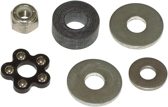 Springfield 2100031 Spring-Lock Power Pedestal Repair Kit – Complete Service Kit with Bearing, Washers, Nut and Rubber Bumper
