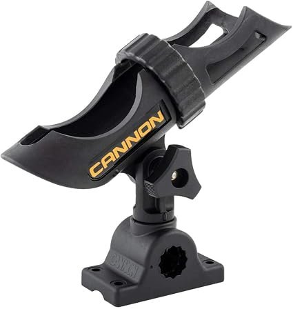 Cannon 24501691 Rod Holder – Adjustable Marine Trolling Rod Mount with Cannon Downrigger Compatibility