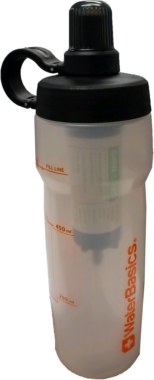 Ready America 73240 Filtered Water Bottle – 80-Gallon Filtration Capacity with 512 Refills for Emergency Preparedness