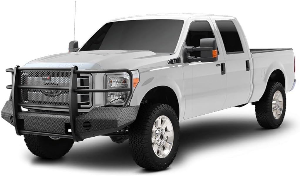 TrailFX FX3000A Full Replacement Front Bumper – Fits Ford Super Duty Trucks – Heavy-Duty Steel Winch-Ready Front Bumper