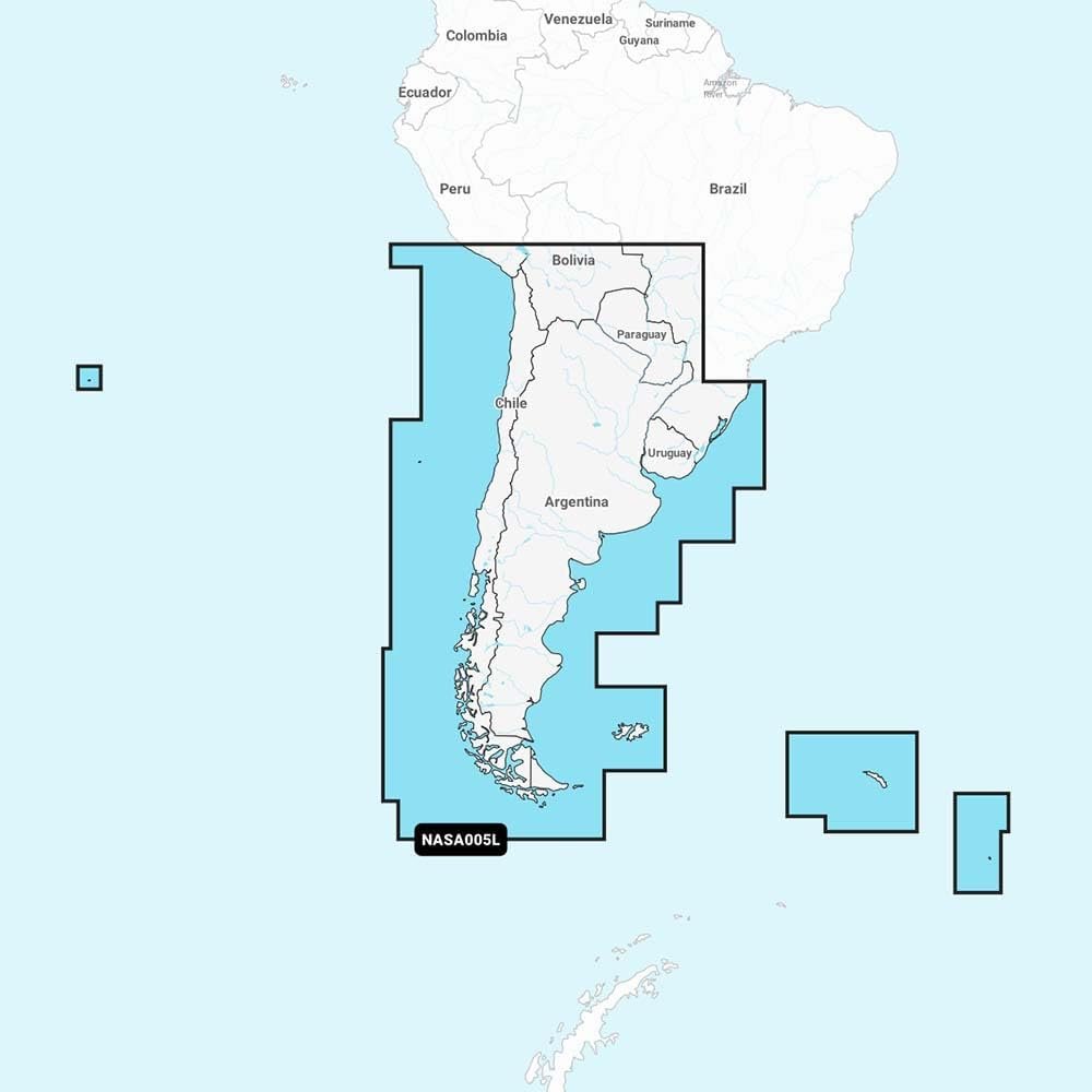 Navionics Chile, Argentina & Easter Island 010-C1365-30 Marine Chart Card – Coastal Navigation Mapping with SonarChart HD Bathymetry