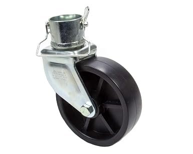 Pro Series Trailer Jack Caster Wheel – 6 Inch Diameter, 1200 lb Capacity, Swivel Design