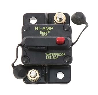 Bussmann BPCB185150 Circuit Breaker – 150 Amp Manual Reset Surface Mount Electrical Protection Device