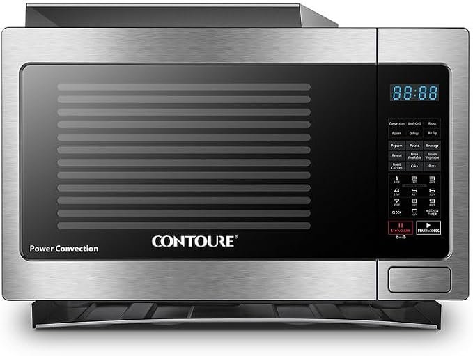 Contoure RV200SCON 1.1 Cu Ft Stainless Steel Built-In Convection Microwave – RV Oven with Trim Kit Compatibility