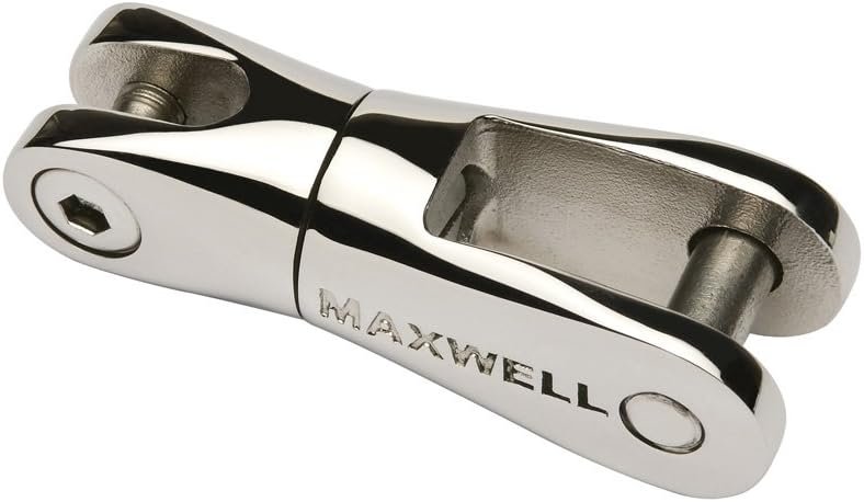 Maxwell P104370 Anchor Swivel – 316 Stainless Steel M6-M8 Swivel with 750kg Working Load for Marine Anchor Systems