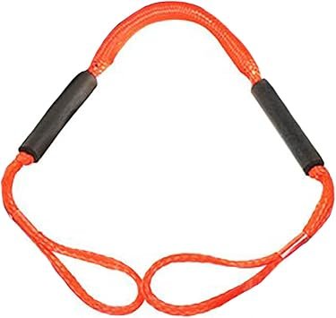 Greenfield DB4RD Dock Buddy Stretch Dock Line – 4ft Red Double-Braided Nylon Dock Rope with 2000 lb Capacity