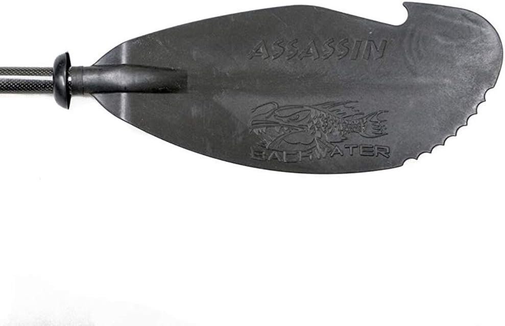YakGear 60016 Assassin Full Kayak Paddle – Adjustable 230-240cm Carbon Hybrid Shaft with Hook-and-Teeth Blade - Image 2