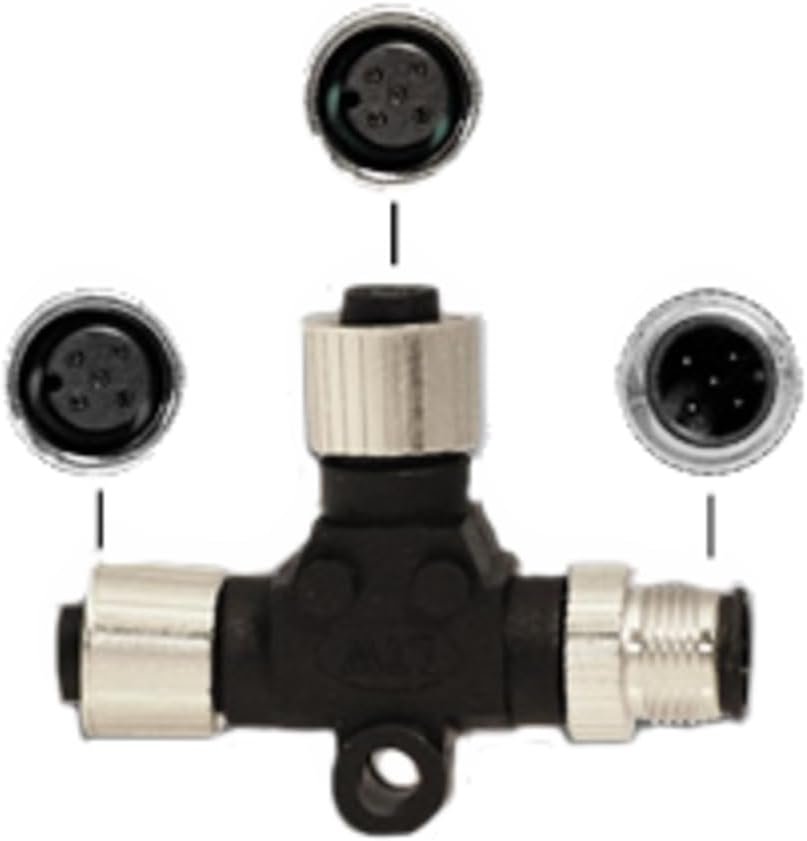 Furuno AIR052531 NMEA 2000 T-Connector – Female/Female/Male Network Tee Connector for Marine Electronics Integration