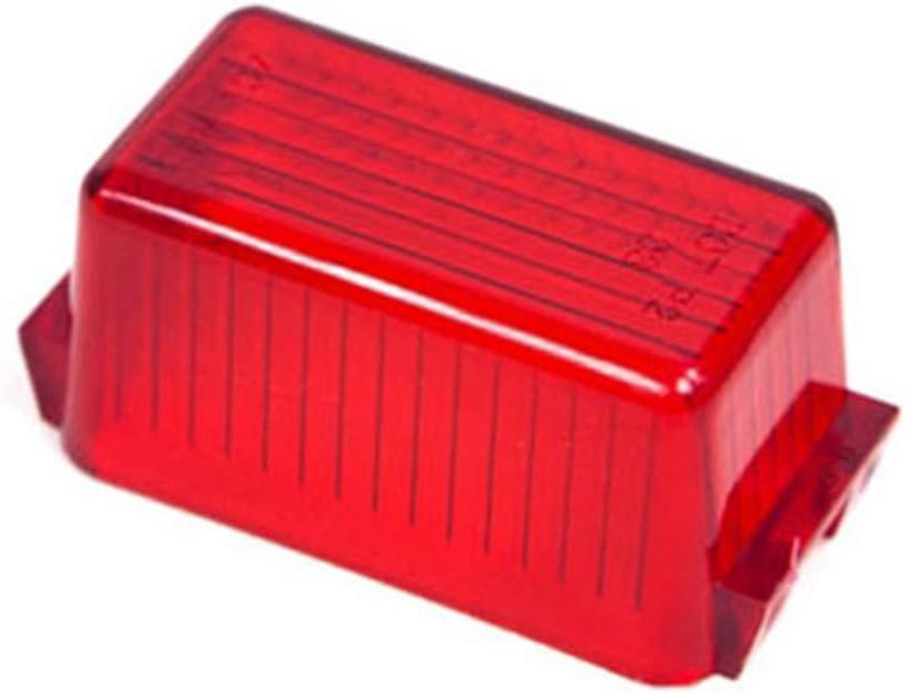 Peterson 10715R Replacement Lens – Red Direct-Fit Lens for Compatible Stop, Tail, and Turn Signal Lamps