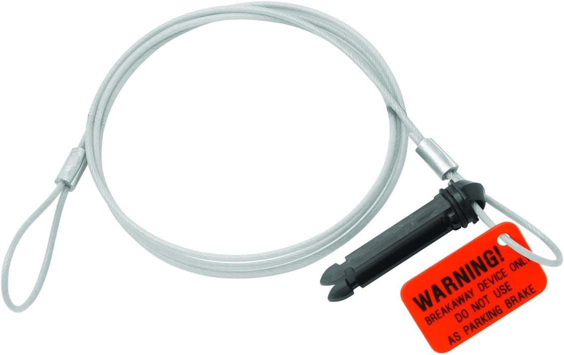 Tekonsha 2010AP Breakaway Cable and Nylon Pin Assembly – Replacement Pull Cable for Trailer Breakaway Systems