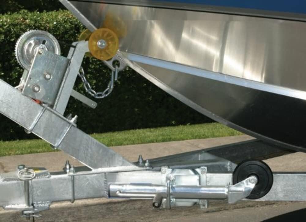 Husky Towing 30655 Swivel Sidewind Trailer Jack – 1,000 lb Capacity – Zinc-Plated Steel with 10 in Lift and Wheel - Image 4