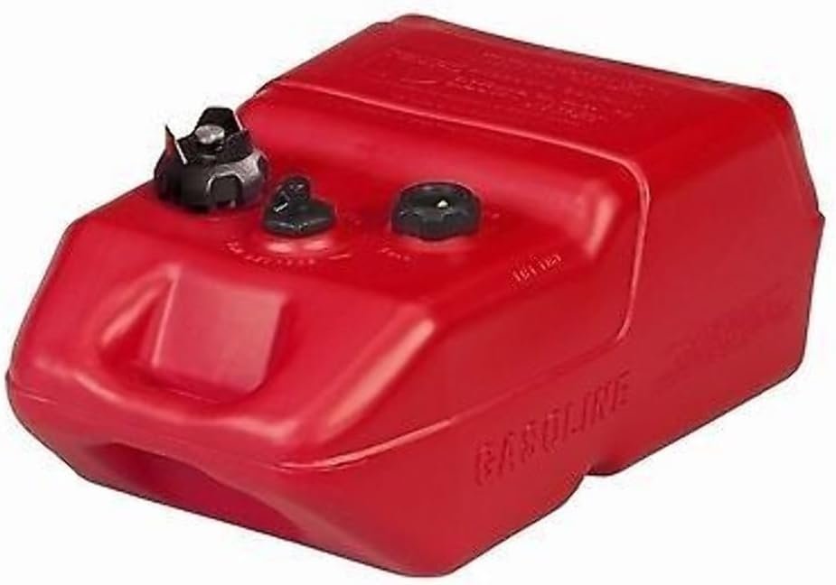 Moeller 620048LP Ultra 6 Portable Fuel Tank 4-Pack – Low-Profile 6 Gallon Marine Fuel Storage with Vented Caps