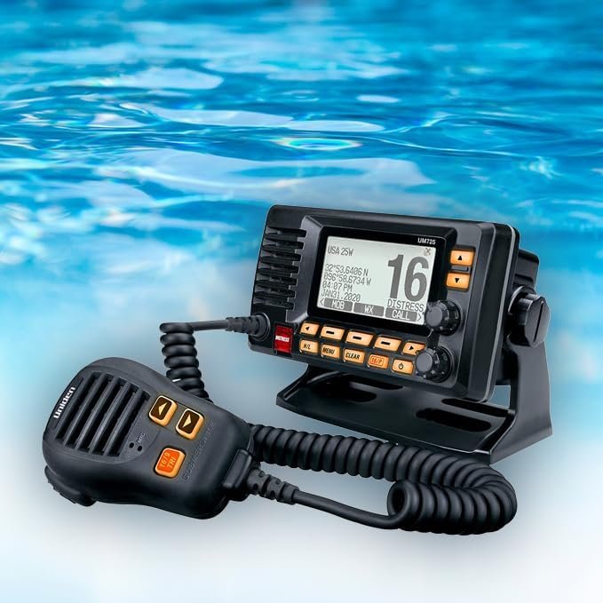 Uniden UM725BK Fixed Mount Marine VHF Radio – NMEA 0183 Compatible Class D DSC Radio in Black - Image 7