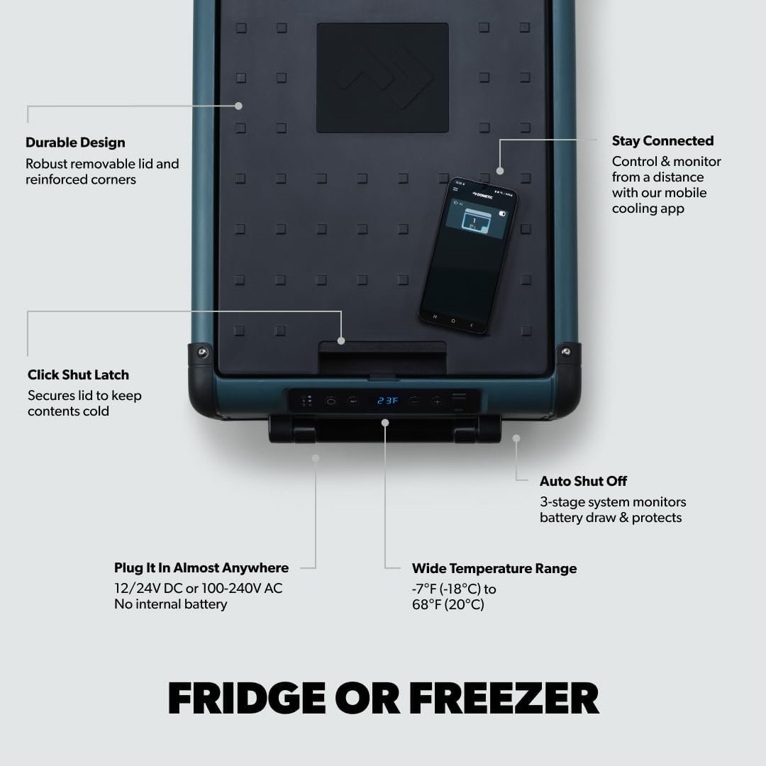 Dometic CFX2 45 Electric Cooler – 45L Single-Zone Portable Fridge Freezer with 60-Can Capacity and AC/DC Power - Image 3