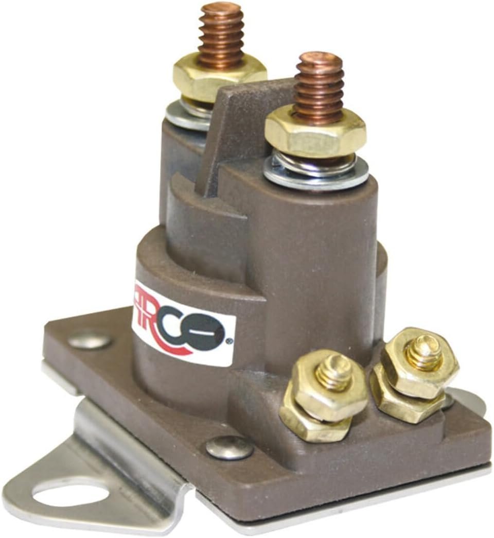 ARCO Marine SW058HD Solenoid – Heavy-Duty 12V Marine Starter Solenoid with High-Amperage Copper Contacts
