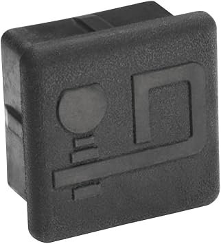 Draw-Tite 7010 Receiver Tube Cover – Black Hitch Receiver Plug for Standard Trailer Hitch Openings