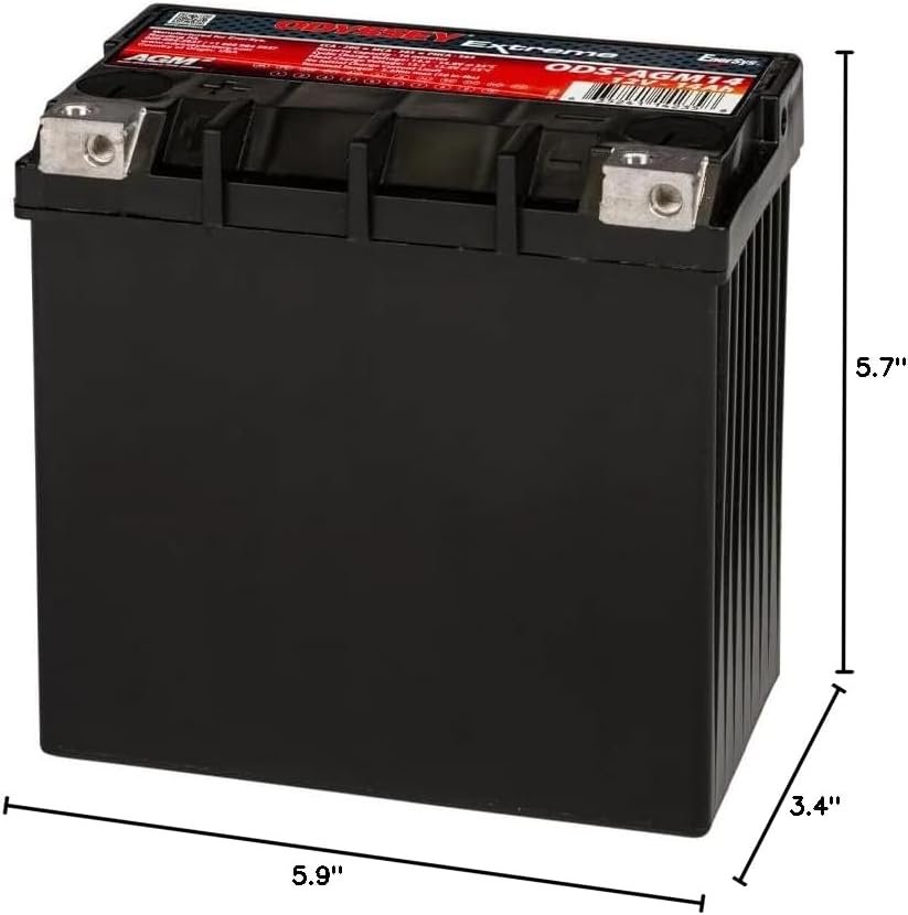 ODYSSEY ODS-AGM14 Powersports AGM Battery – Sealed Extreme Series Battery for Motorcycles, ATVs and Utility Vehicles - Image 2