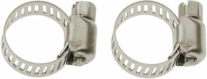 T-H Marine EPL57204DP Stainless Steel Hose Clamps – 3/8in to 7/8in Adjustable Marine Hose Clamp 2-Pack