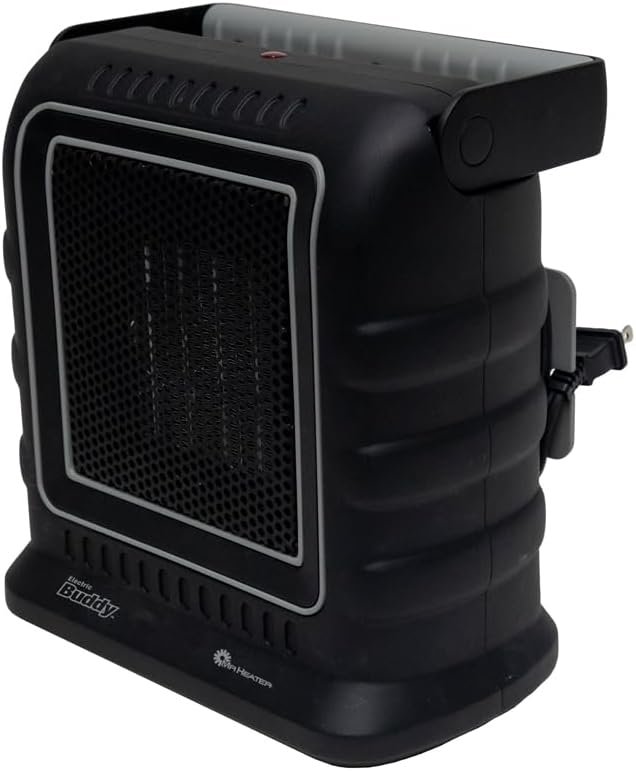 Enerco Mr. Heater F236300 Portable Electric Buddy Heater – 1500W Ceramic Heater with Adjustable Thermostat and Tip-Over Protection - Image 3