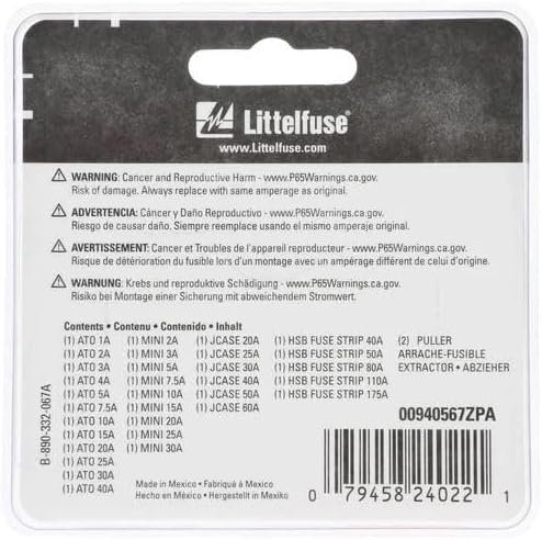Littelfuse 0940567ZPA Fuse Assortment Kit – Automotive Replacement Fuse Collection with Organized Storage Case - Image 2